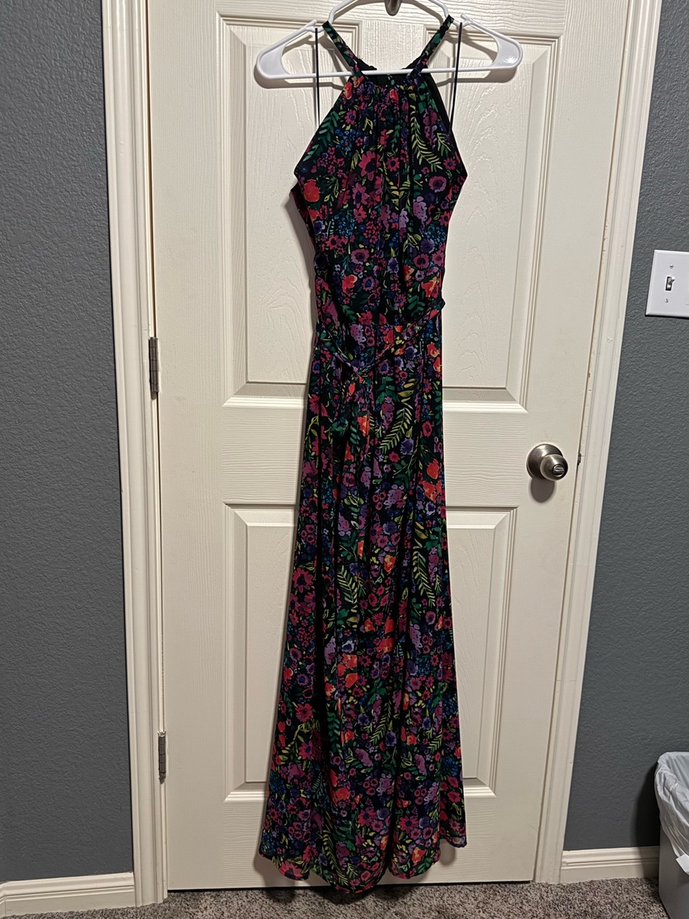 ModCloth Illuminated Elegance Chiffon Maxi Dress Large - Picture 2 of 4